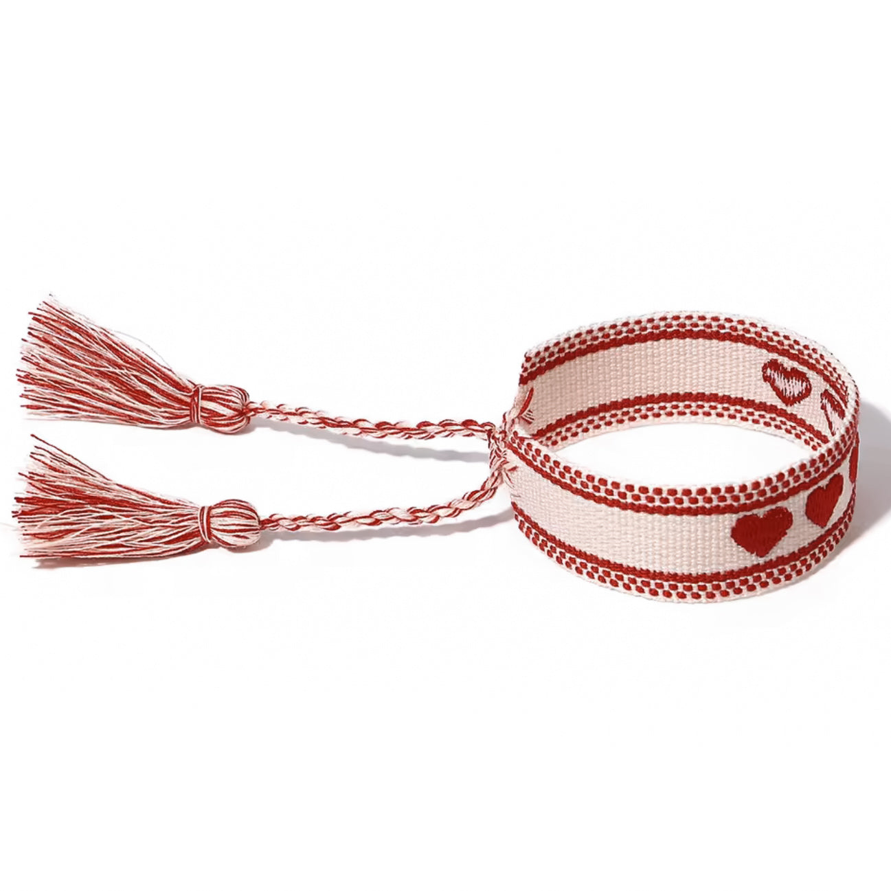 Valentines woven bracelet