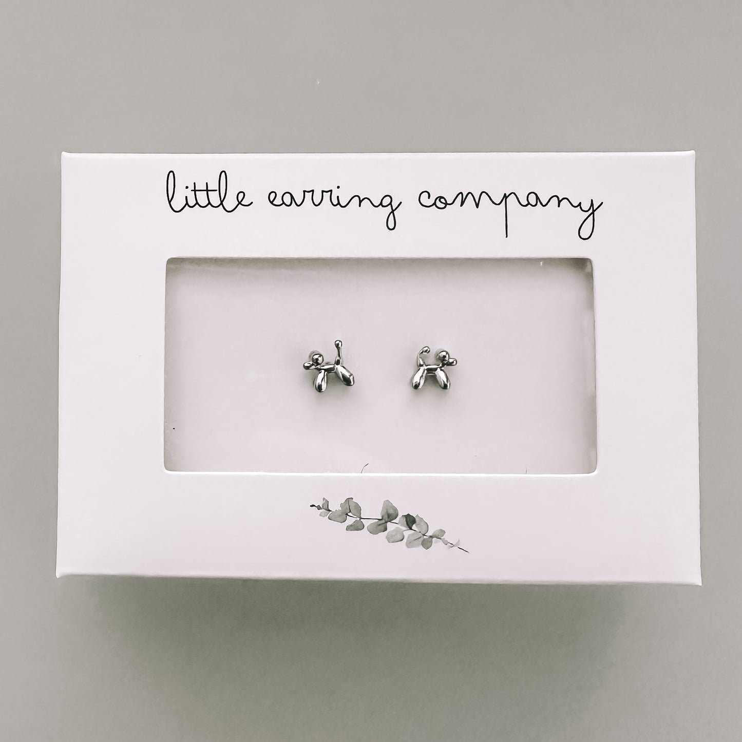 jewellery gift earrings gift high quality good value 925 sterling silver stud earrings dog lovers gift balloon dogs