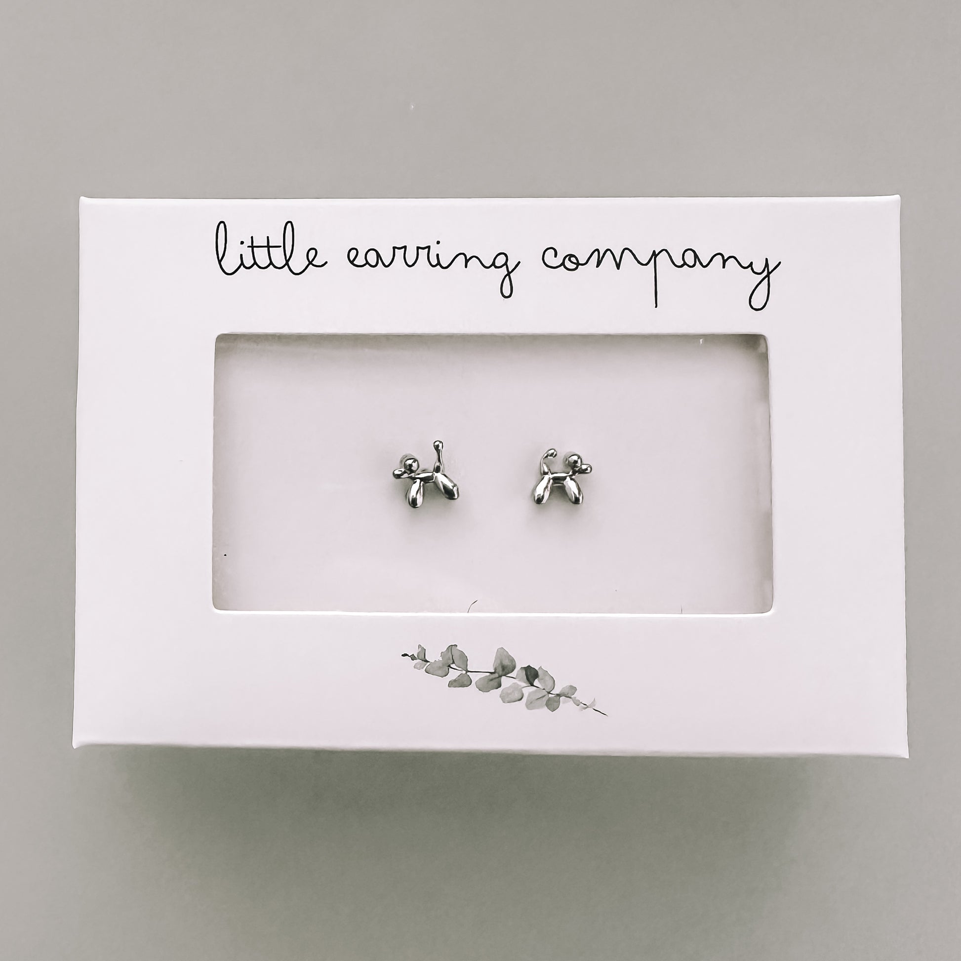 jewellery gift earrings gift high quality good value 925 sterling silver stud earrings dog lovers gift balloon dogs