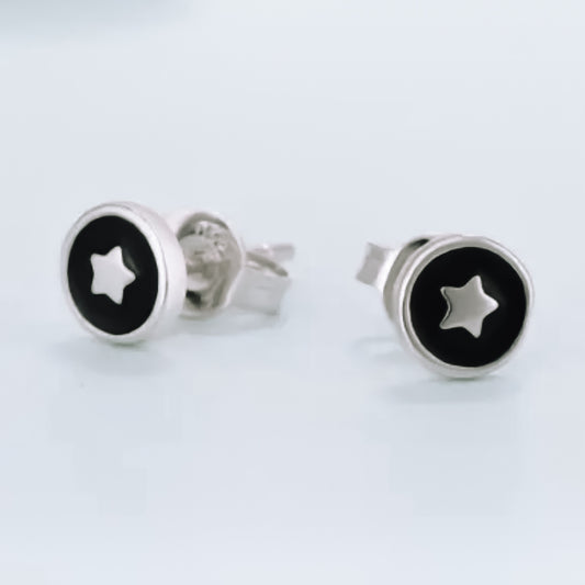 Black star studs