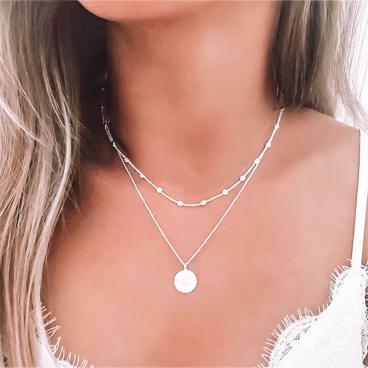 Double layer necklace – little earring company