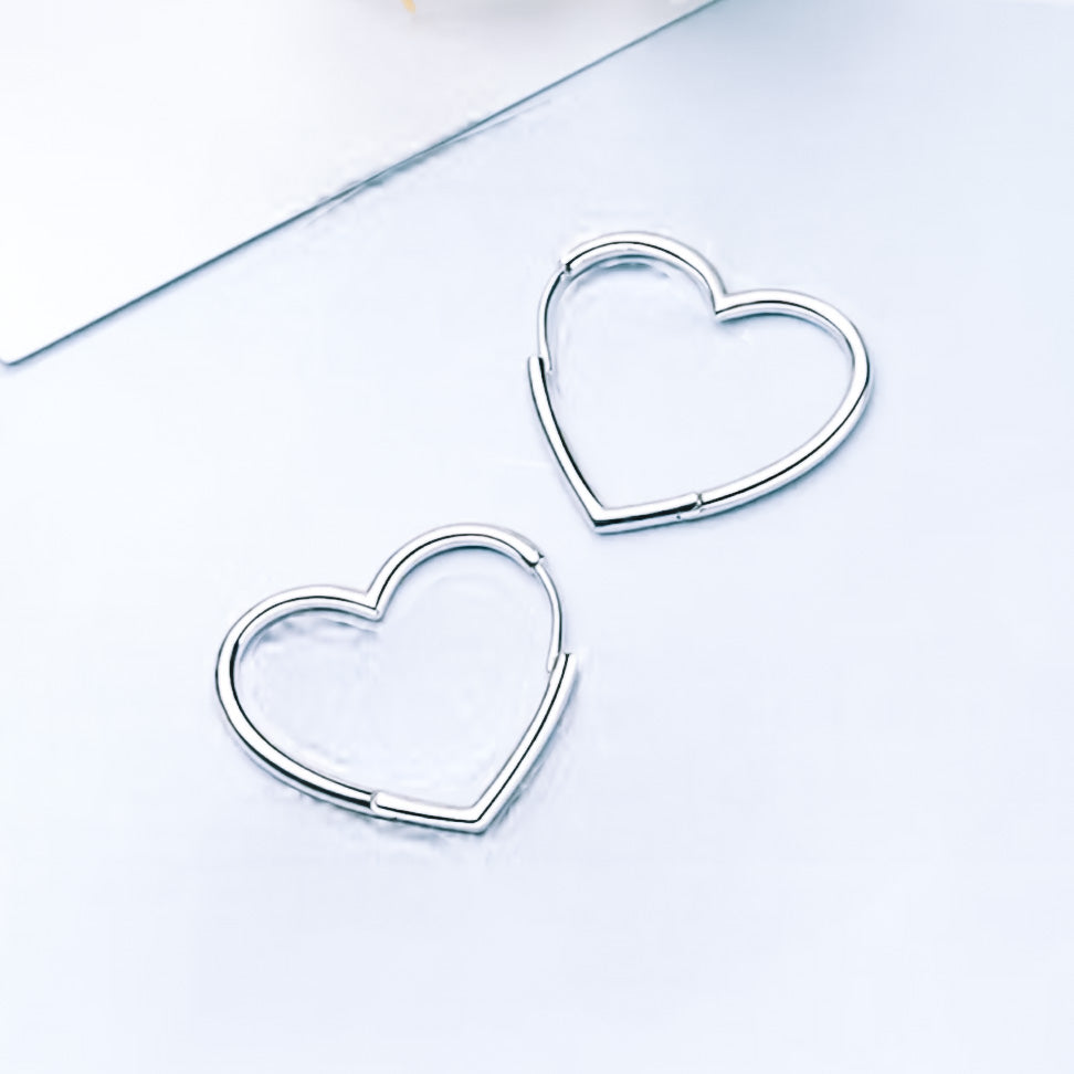 large heart hoops