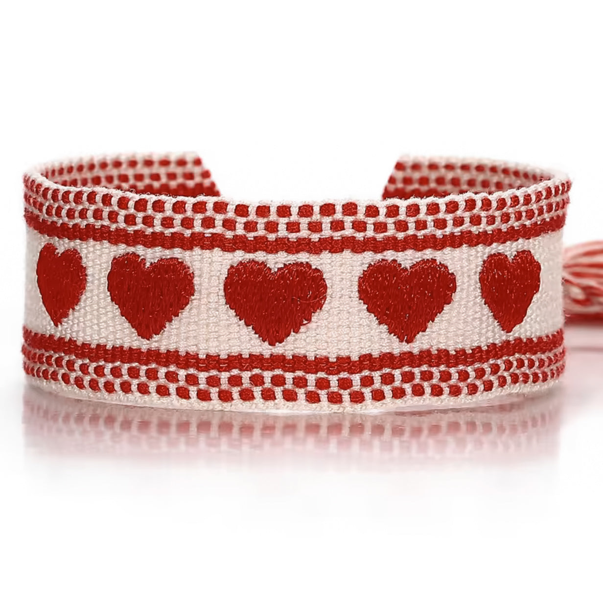 Valentines woven bracelet