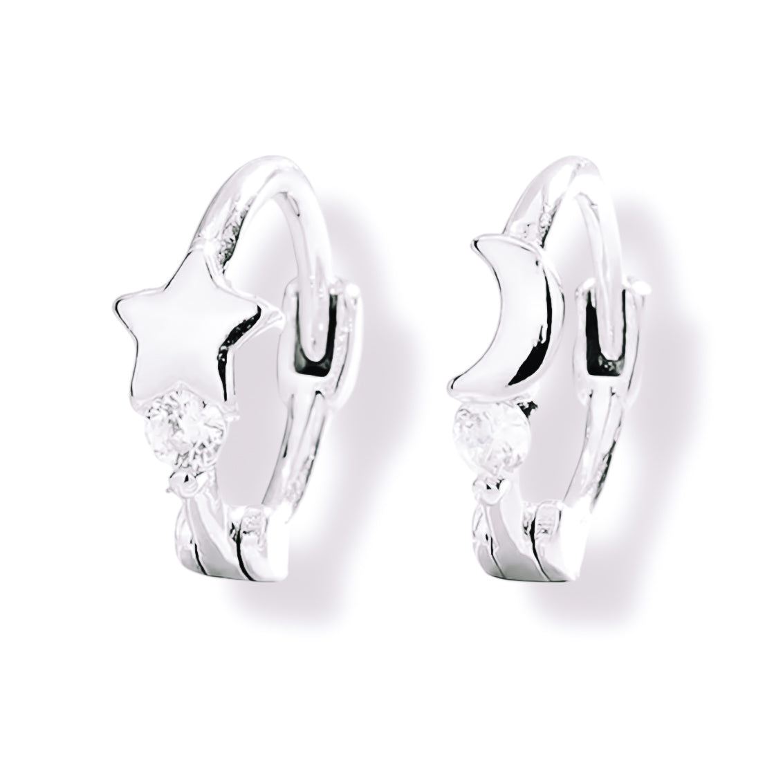 Fixed star and moon huggies