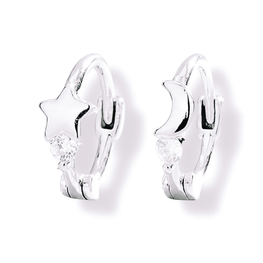 Fixed star and moon huggies