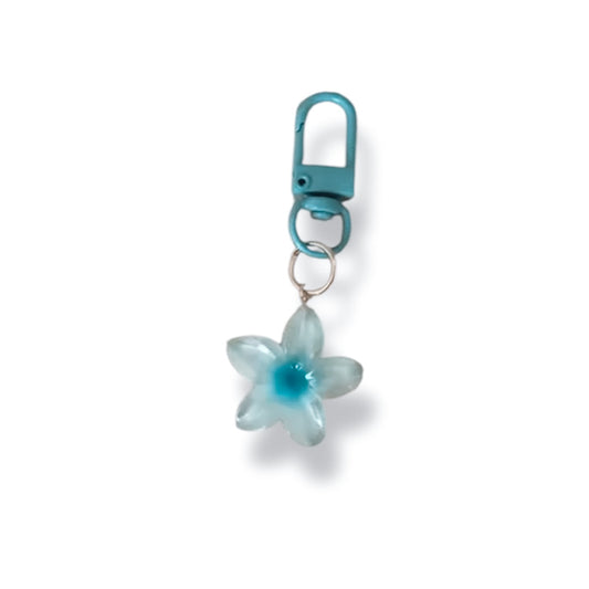 Blue Flower Keyring