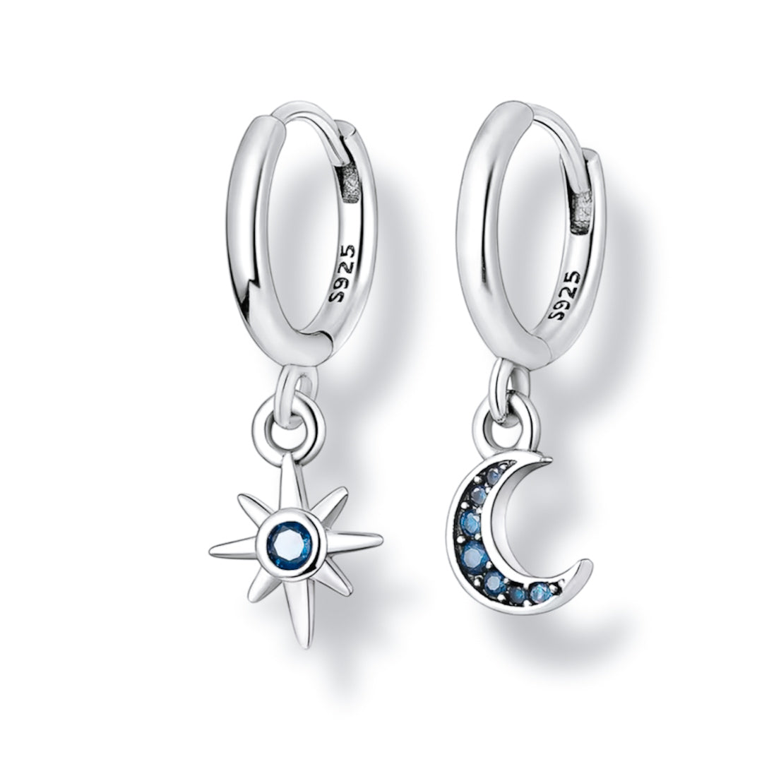 NIght sky star and moon blue huggies