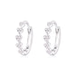 Multi heart crystal huggies