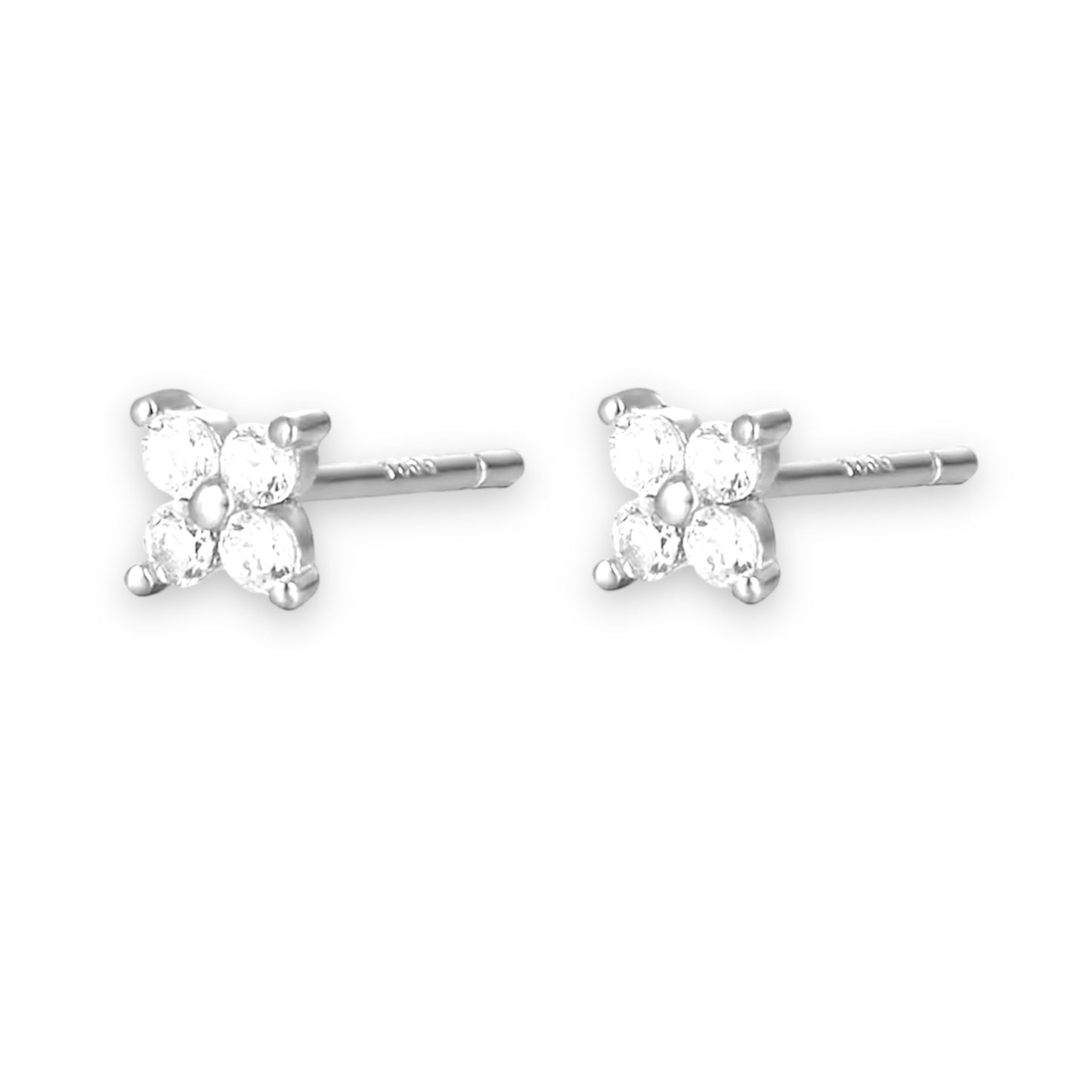 Clear flower studs - WICKED