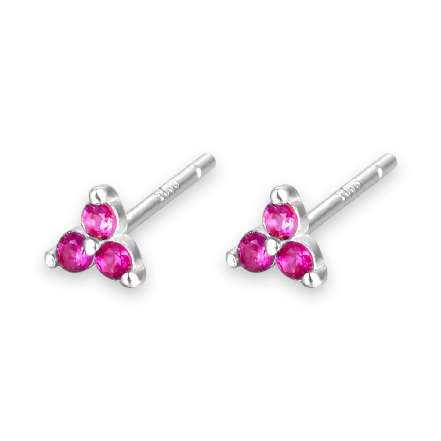 Pink flower studs - WICKED