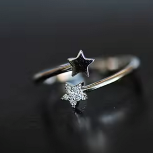 Double star open ring