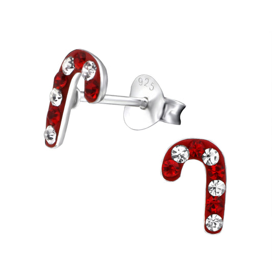 Christmas Candy Cane studs