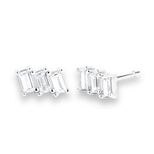 Trio crystal stud