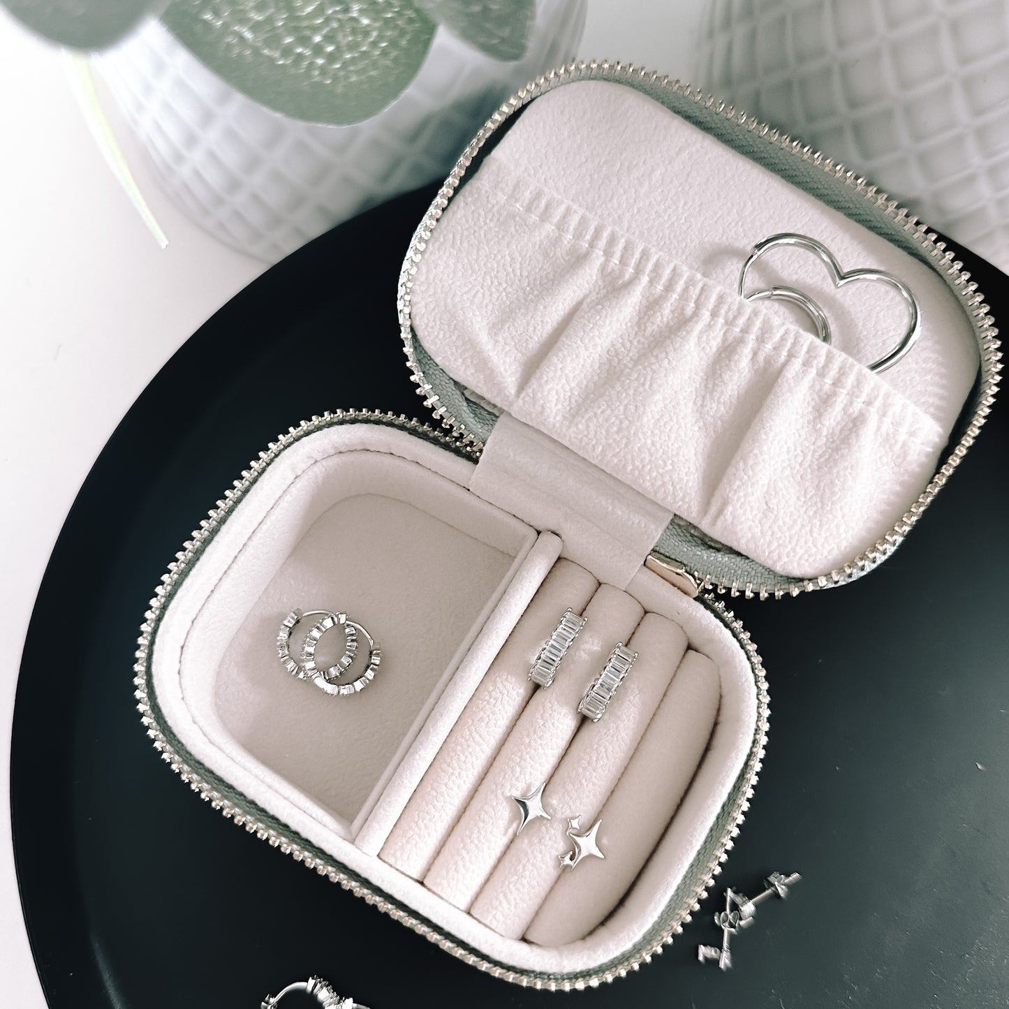 Green midi jewellery box