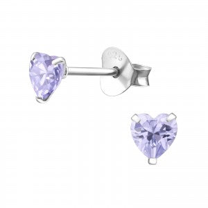 Crystal hearts – lavender