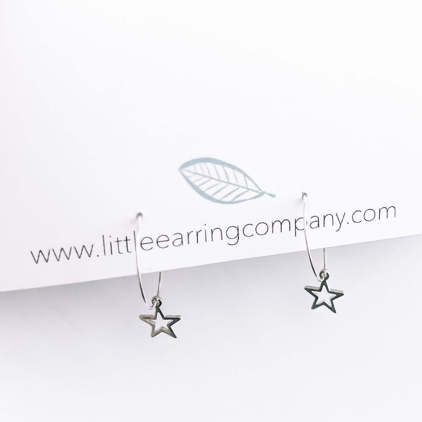 Mini hoop - heart – little earring company