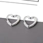 Heart shaped hoops
