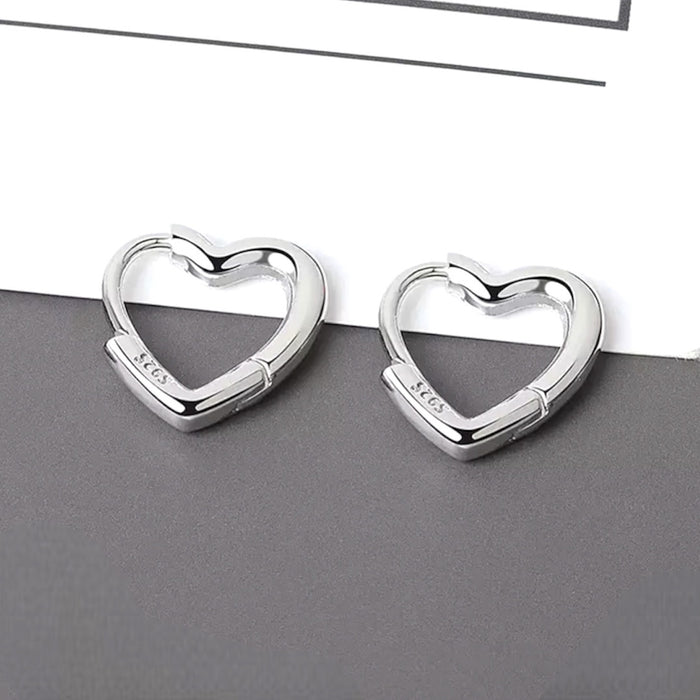 heart shaped hoops